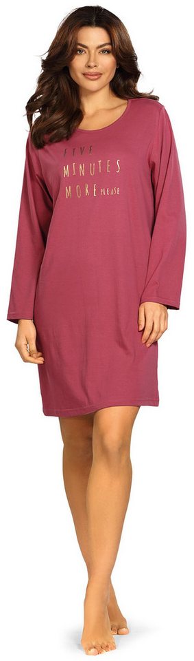 comtessa Nachthemd Cosy Winter (Set, 1-tlg., 1-teilig) Damen Sleepshirt ca.95cm lang Langarm Baumwolle auch große Größen von comtessa