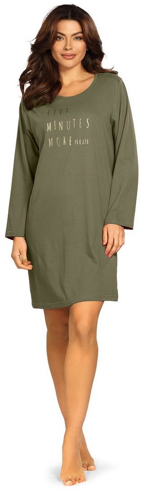 comtessa Nachthemd Cosy Winter (Set, 1-tlg., 1-teilig) Damen Sleepshirt ca.95cm lang Langarm Baumwolle auch große Größen von comtessa