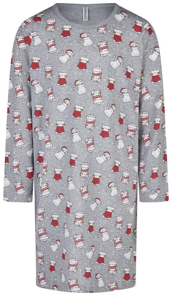 comtessa Nachthemd Iceberg Buddies (1-tlg., 1-teilig) Mädchen Sleepshirt lang Pyjama Langarm Baumwolle von comtessa