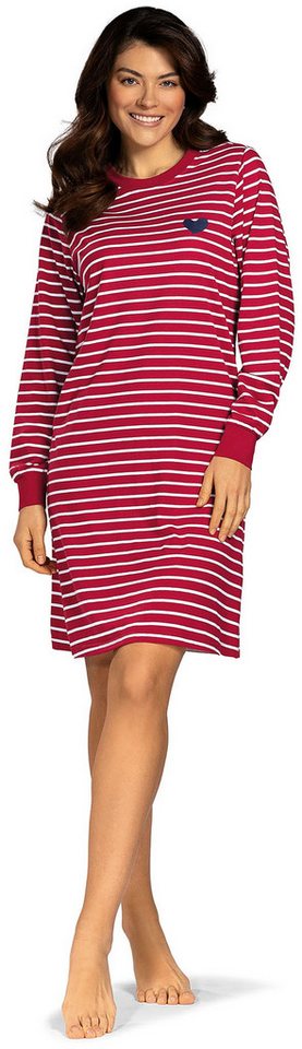 comtessa Nachthemd Lovely Dreams (Set, 1-tlg., 1-teilig) Damen Sleepshirt ca.100cm Schlafshirt Baumwolle Bündchen große Größen von comtessa