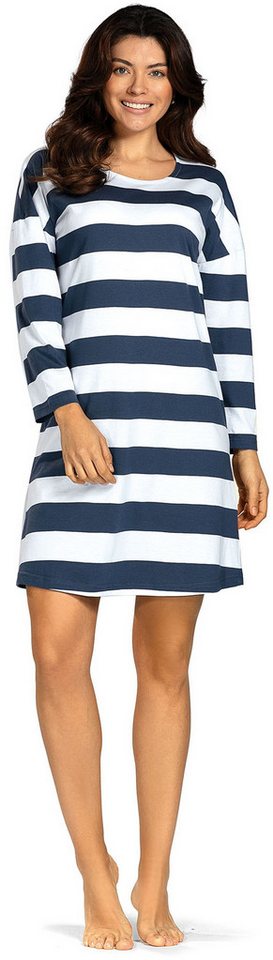 comtessa Nachthemd Lovely Dreams (Set, 1-tlg., 1-teilig) Damen Sleepshirt ca.95cm Schlafshirt Baumwolle Drop-Shoulder-Form von comtessa