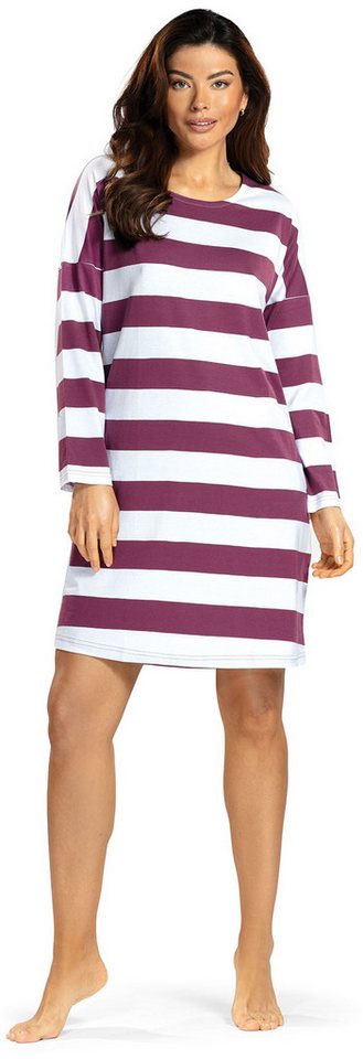 comtessa Nachthemd Lovely Dreams (Set, 1-tlg., 1-teilig) Damen Sleepshirt ca.95cm Schlafshirt Baumwolle Drop-Shoulder-Form von comtessa