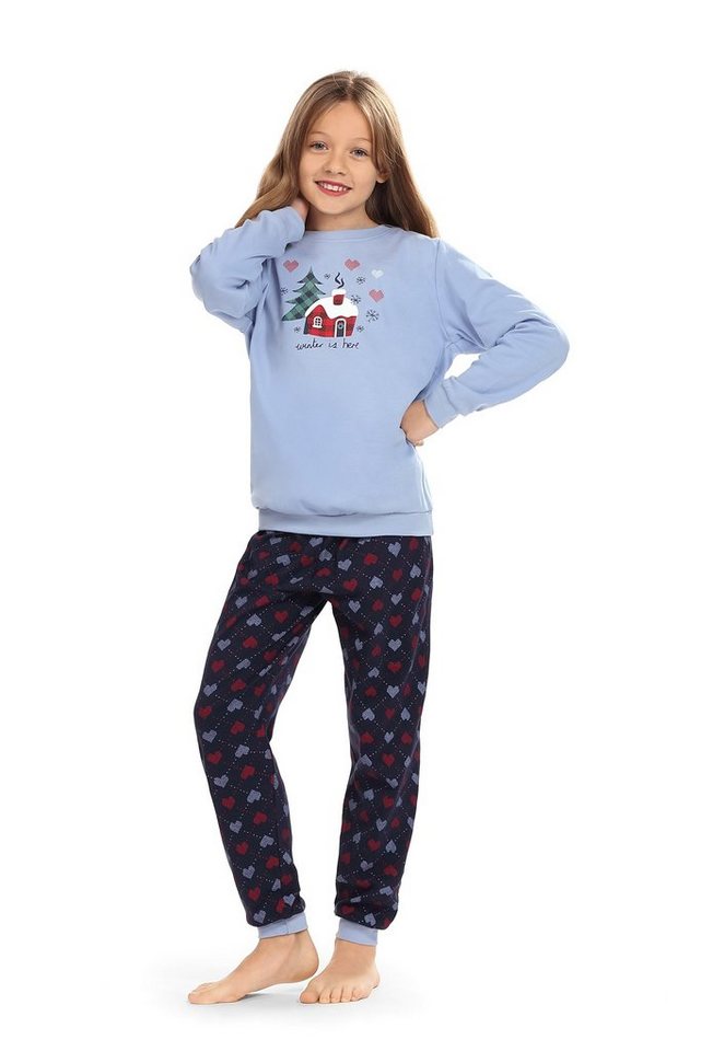 comtessa Schlafanzug Comte Kids (Set, 2 tlg., Set) Mädchen Schlafanzug Pyjama lang Baumwolle von comtessa