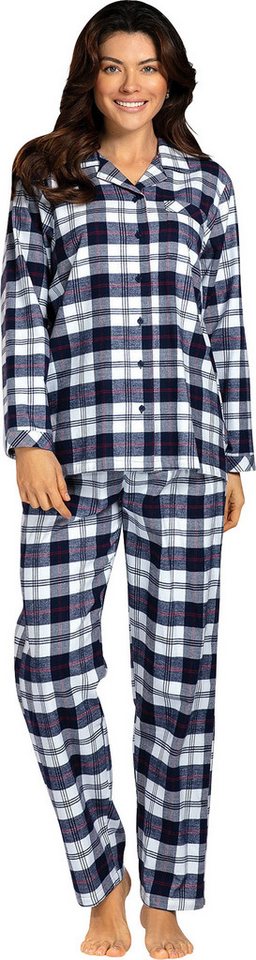 comtessa Pyjama Damen-Schlafanzug Flanell Karo von comtessa