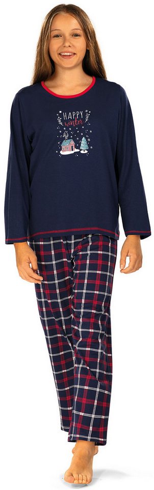 comtessa Schlafanzug Comte Kids (Set, 2 tlg., 2-teilig) Mädchen Pyjama lang Langarm Baumwolle Winter von comtessa