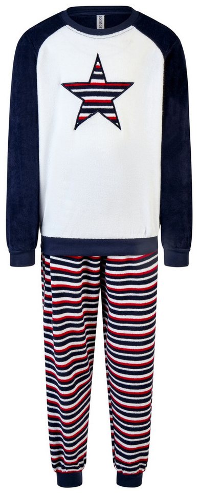 comtessa Schlafanzug Iceberg Buddies (Set, 2 tlg., 2-teilig) Mädchen Pyjama Frottee lang Langarm Baumwolle Winter von comtessa