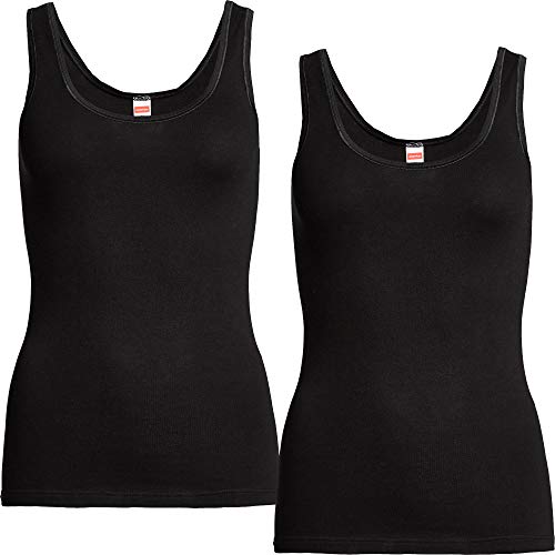 Con-ta Damen-Unterhemd 2er-Pack schwarz Größe 42 von con-ta