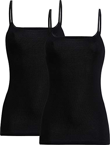 Con-ta Damen-Unterhemd 2er-Pack schwarz Größe 42 von con-ta