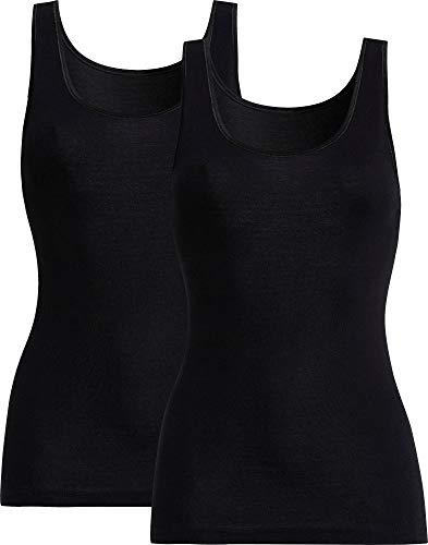 Con-ta Damen-Unterhemd 2er-Pack schwarz Größe 50 von con-ta