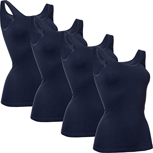 Con-ta Damen-Unterhemd 4er-Pack marine Größe 38 von con-ta