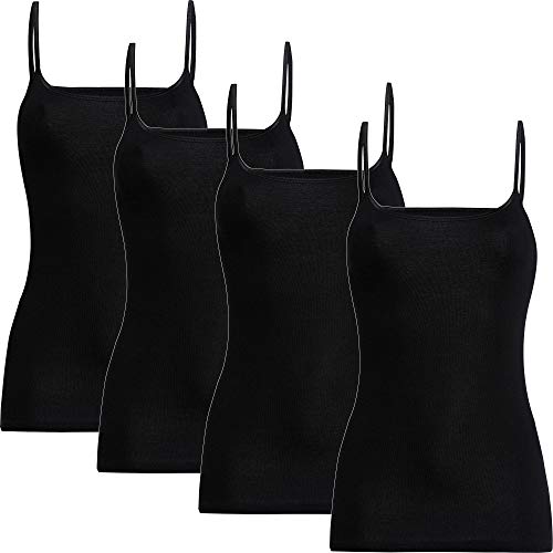 Con-ta Damen-Unterhemd 4er-Pack schwarz Größe 42 von con-ta