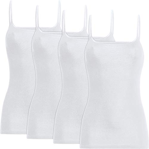 Con-ta Damen-Unterhemd 4er-Pack weiß Größe 42 von con-ta