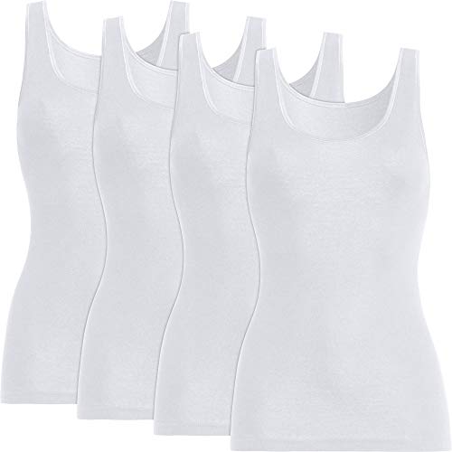 Con-ta Damen-Unterhemd 4er-Pack weiß Größe 44 von con-ta