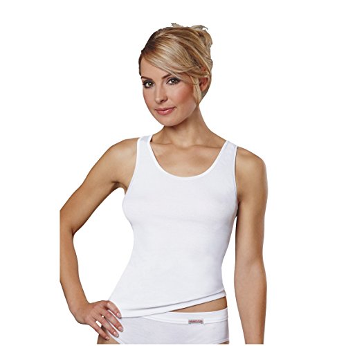 Conta Damen Achselhemd modern Basic Classic 3er Pack Größe 36, Farbe weiß von con-ta