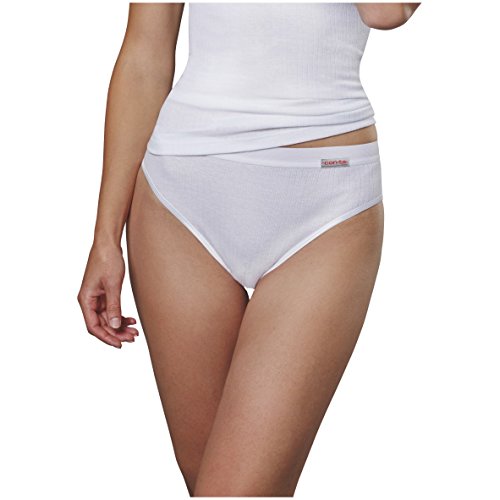 Conta Damen Sportslip mit Nadelzug 3er Pack Größe 42, Farbe weiß von con-ta