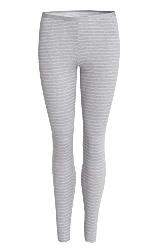 Conta Thermo Lange Hose, Leggings aus natürlicher Baumwolle, Lange Unterwäsche, wärmende Thermo-Leggings, Damenbekleidung, Sterling Geringelt, Größe: 36/XS von con-ta