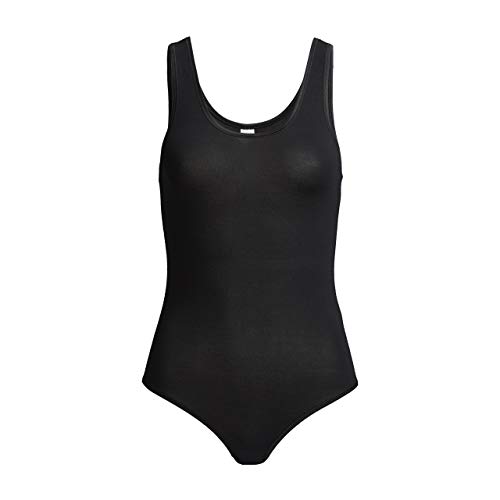 conta Achselbody, bequemer Body für Damen, Achselbody mit Slip & Druckknöpfen, aus weichem Modal, Damenunterwäsche, in schwarz | Gr.: 36/XS von con-ta