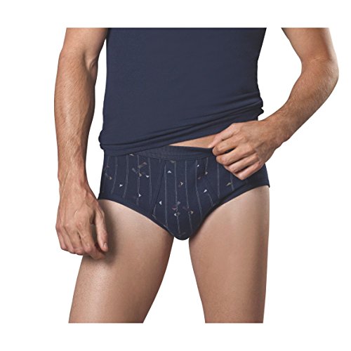 Conta Herren Slip Marine Bedruckt 5er Pack Größe 9 von con-ta
