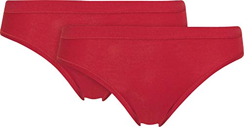con-ta Damen-Hüftslip 2er-Pack Feinripp rot Größe 38 con-ta Damen-Hüftslip 2er-Pack Feinripp rot Größe 38 von con-ta