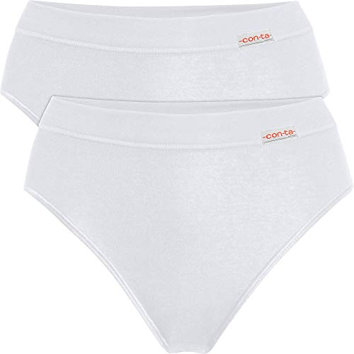 con-ta Damen-Slip 2er-Pack weiß Größe 46 von con-ta