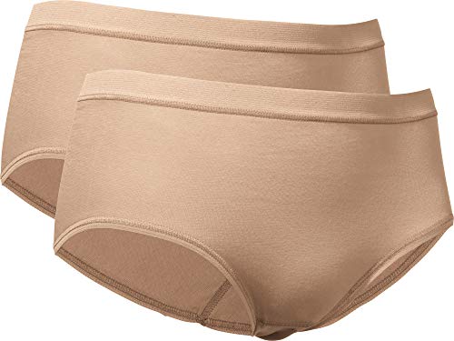 con-ta Damen-Taillenslip 2er-Pack Feinripp Haut Größe 42 von con-ta
