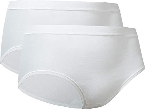 con-ta Damen-Taillenslip 2er-Pack Feinripp weiß Größe 44 von con-ta