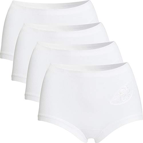 con-ta Damen-Taillenslip 4er-Pack weiß Größe 42 von con-ta