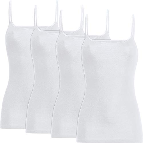 Con-ta Damen-Unterhemd 4er-Pack weiß Größe 40 von con-ta