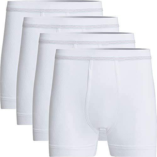 con-ta Herren Boxershorts 4er-Pack Feinripp Weiß Größe 7-8 M von con-ta