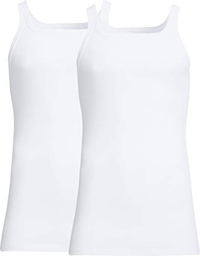 con-ta Herren-Unterhemd 2er-Pack Feinripp weiß Größe 8 von con-ta
