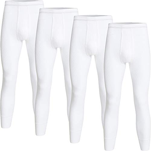 con-ta Herren-Unterhose, lang 4er-Pack Feinripp weiß Größe 10 von con-ta