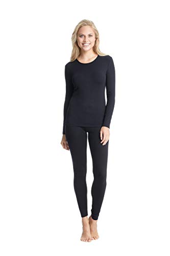 con-ta Langarm Shirt Modal, bequemes Basic Shirt für Damen, figurbetont, aus weichem Single-Jersey, Damenbekleidung, in Schwarz, Größe: 40 von con-ta