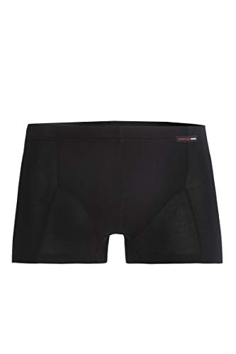 con-ta Retro-Pants Modal, Bequeme Unterwäsche, aus weichem Modal, für EIN zartes Gefühl auf der Haut, eng anliegende Boxershorts, Herrenbekleidung in Schwarz, Größe: 7/XL von con-ta