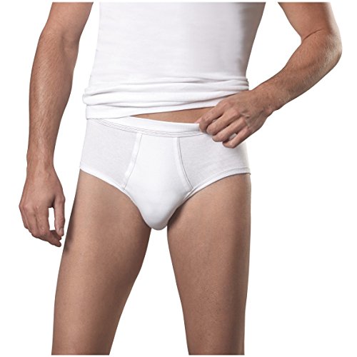 Conta Slip mit Eingriff Spar-Pack, Bequeme Unterwäsche für Herren im klassischen Design, aus 100% Baumwolle, weiß | Einzelpack, Gr.: 5/M von con-ta