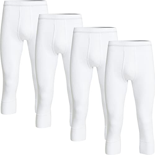 con-ta Herren-Unterhose, 3/4 lang 4er-Pack Doppelripp weiß Größe 5 von con-ta