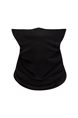 con-ta conta Multifunktionshalstuch aus Schurwolle und Modal für Damen, Herren und Kinder, Schlauchtuch, multifunktional, schwarz, 2er Spar-Pack, Onesize von con-ta