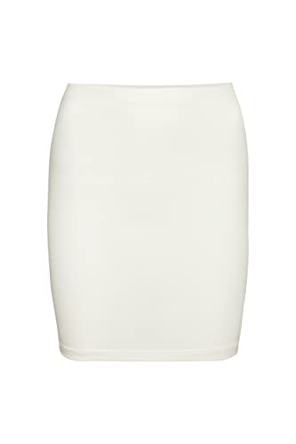 conta Damen Schlauchrock aus Baumwolle und Elasthan, multifunktional: als Rock, Top, Shirtverlängerung oder Nierenwärmer, perfekte Bequemlichkeit, ecru, Einzelpack, Größe XL von con-ta