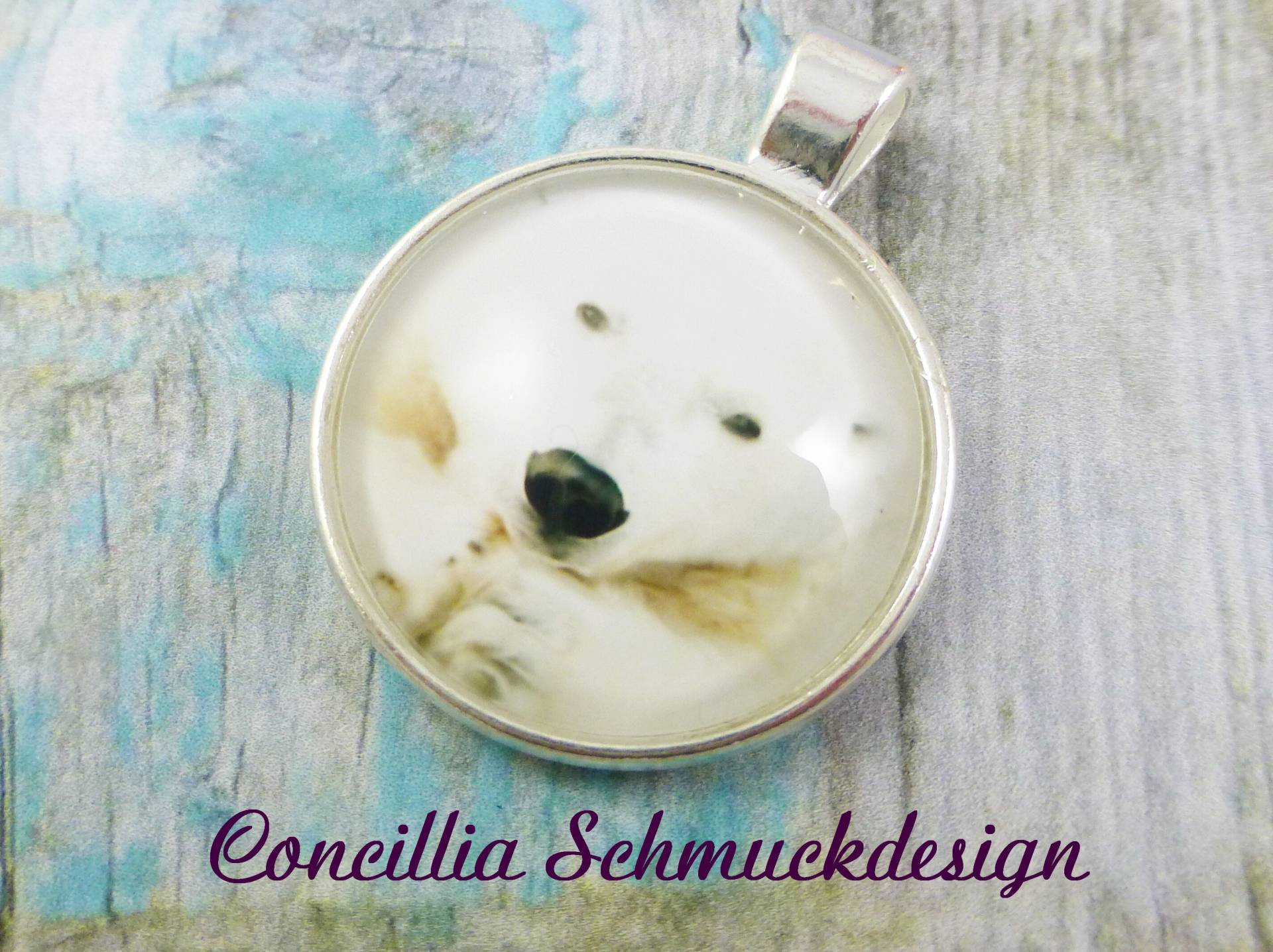 Anhänger Eisbär Cabochon von concilliadesign