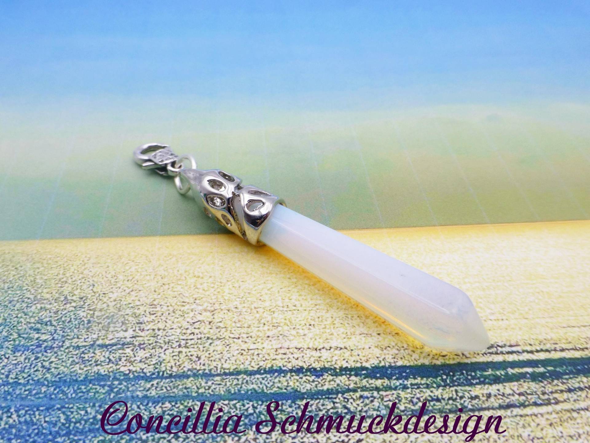 Anhänger Glasopalit Mit Karabiner von concilliadesign