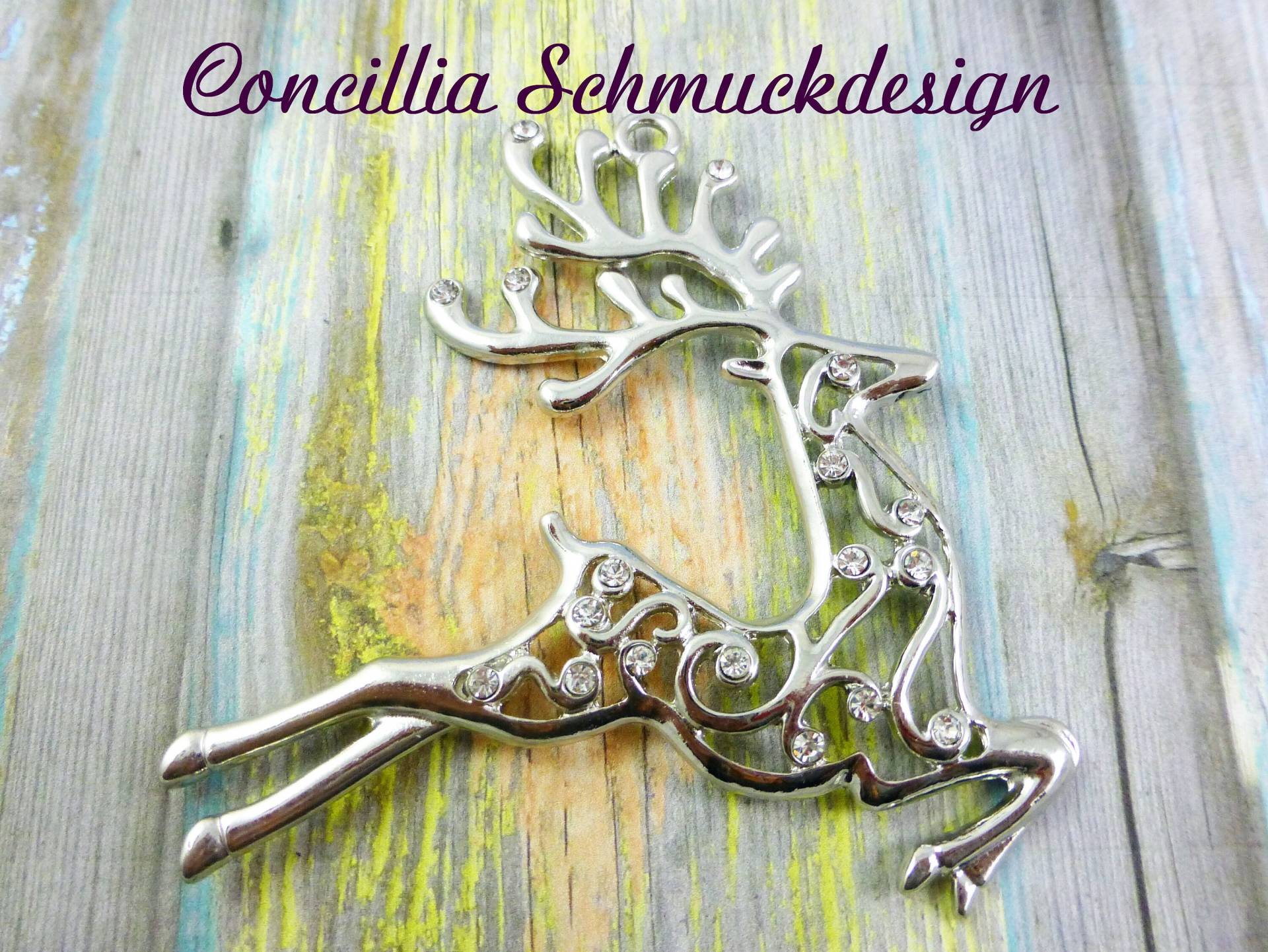 Anhänger Großer Hirsch Mit Glitzer von concilliadesign