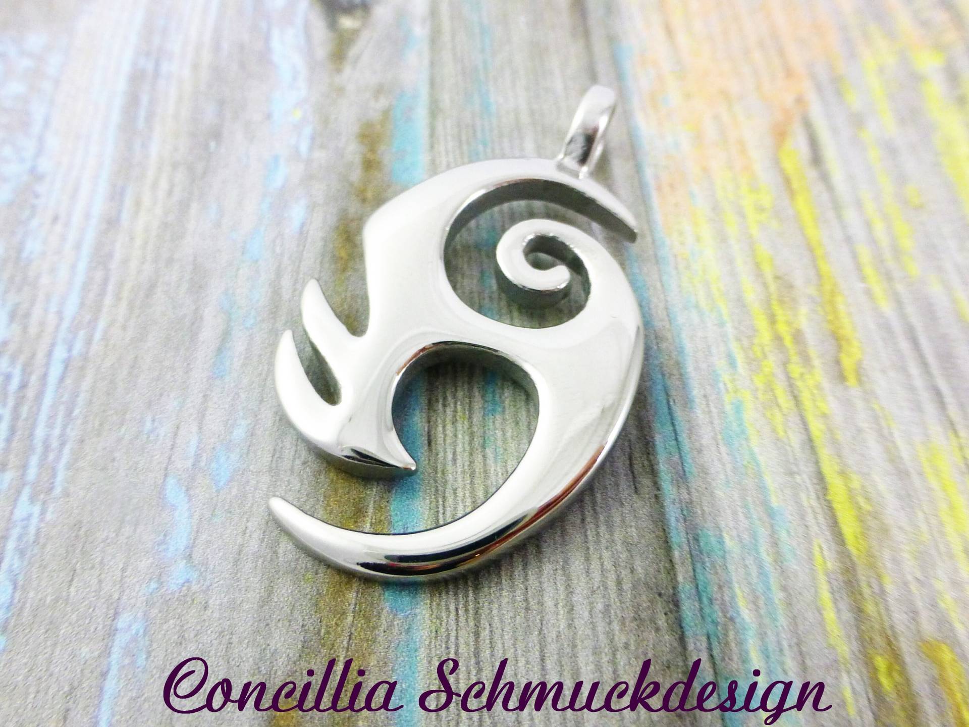 Anhänger Massiv Silber Edelstahl von concilliadesign