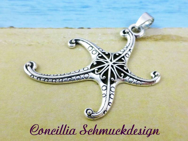 Anhänger Seestern Silberfarben von concilliadesign