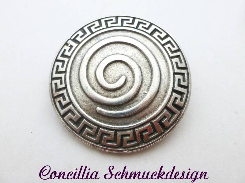 Anhänger Spirale Groß Versilbert Meandra von concilliadesign