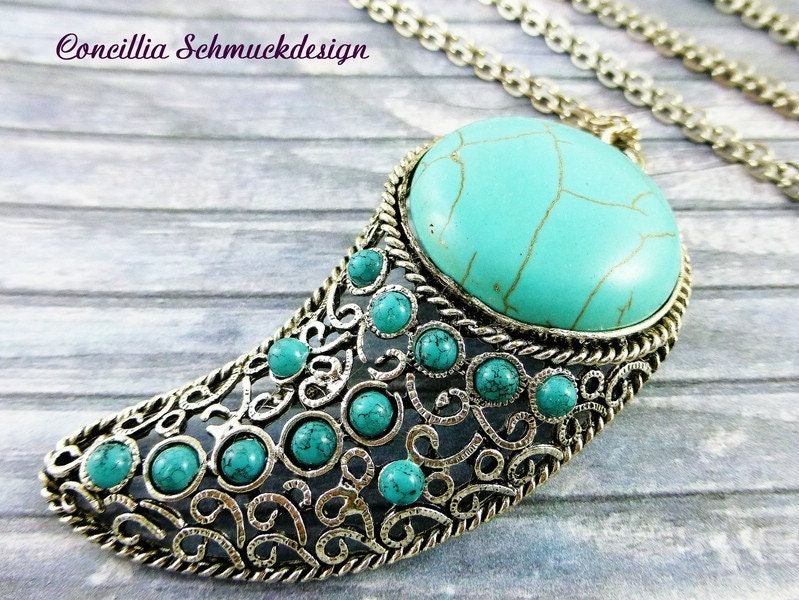 Anhänger Türkis Orientalisch Groß von concilliadesign