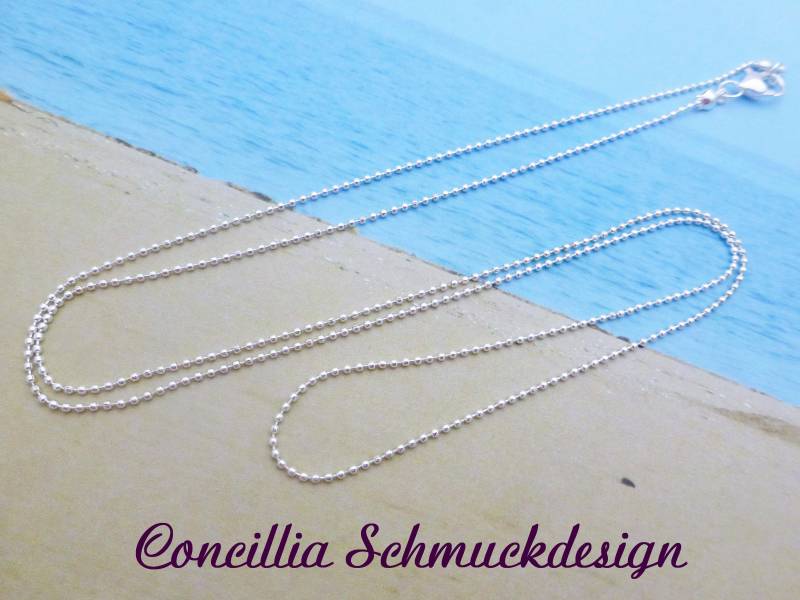 Basic Kugelkette Versilbert 80 cm von concilliadesign