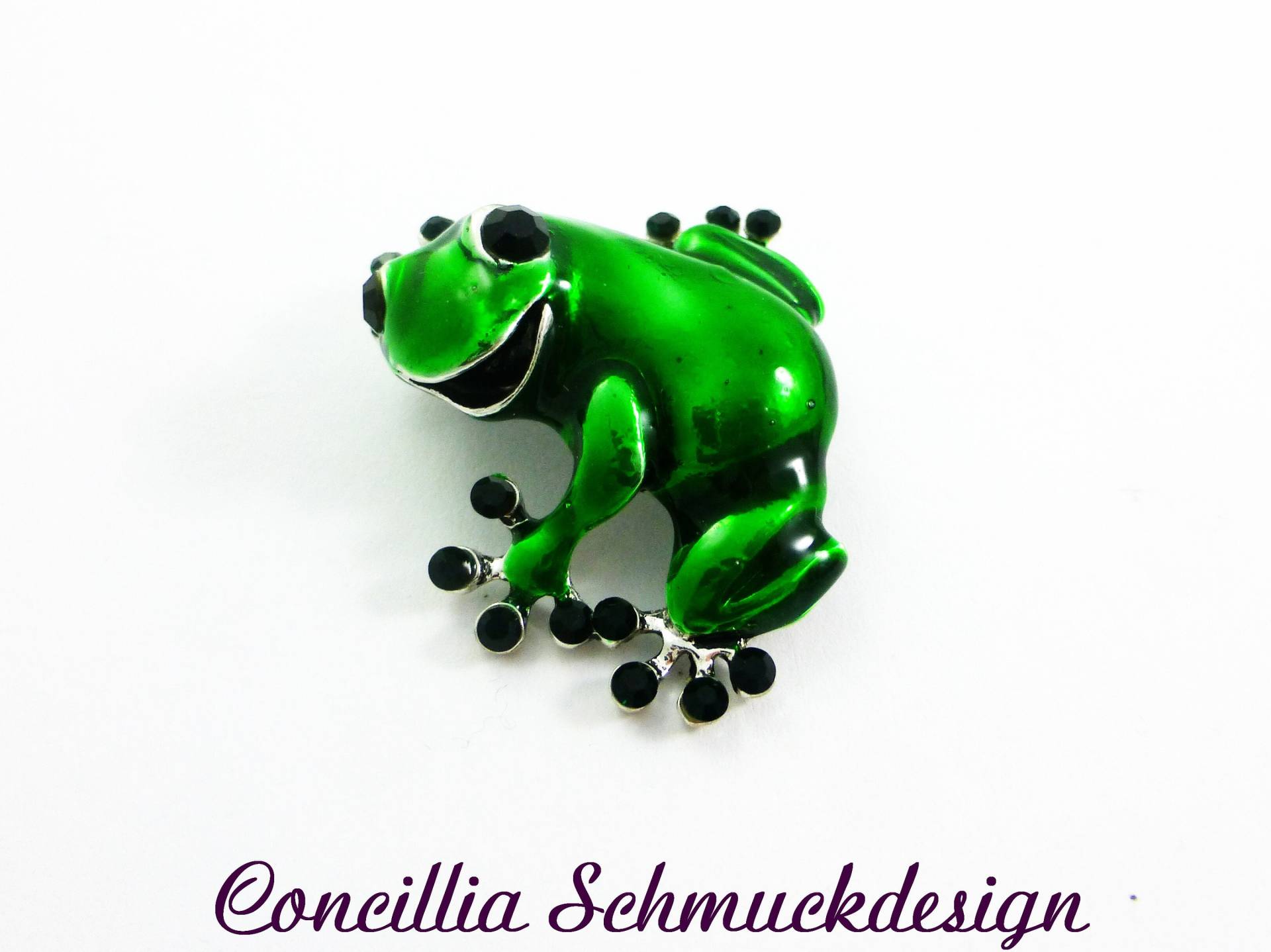 Brosche Frosch Lachend von concilliadesign
