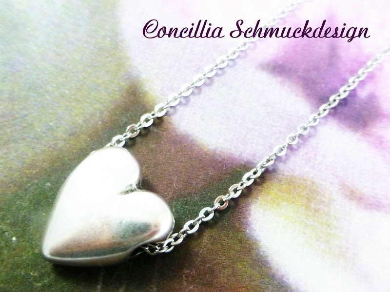 Edelstahl Kette Mit Silberherz von concilliadesign