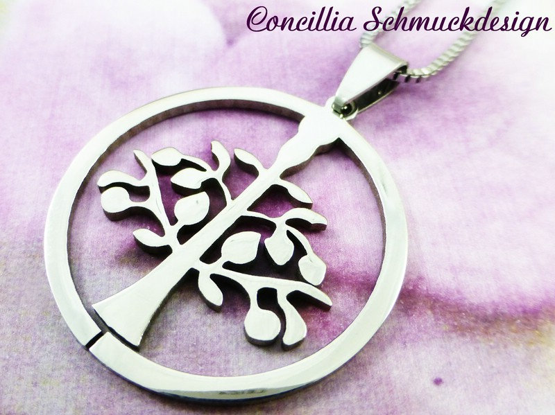 Edelstahlkette Lebensbaum von concilliadesign