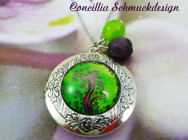 Fotomedaillon Baum Grün von concilliadesign