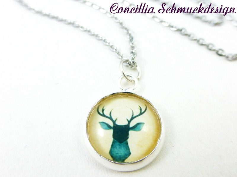 Kette Blauhirsch Edelstahl von concilliadesign